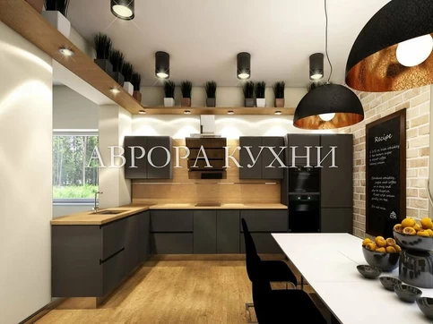 Кухня "Хилари арт.1" Эмаль матовая профиль Gola