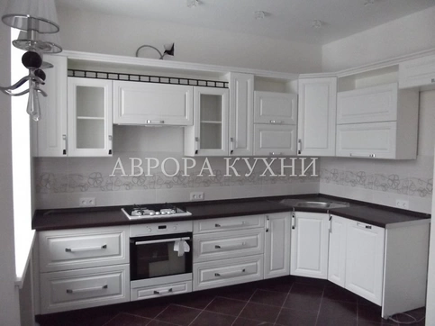 Белая кухня "Ольга арт.26" мдф