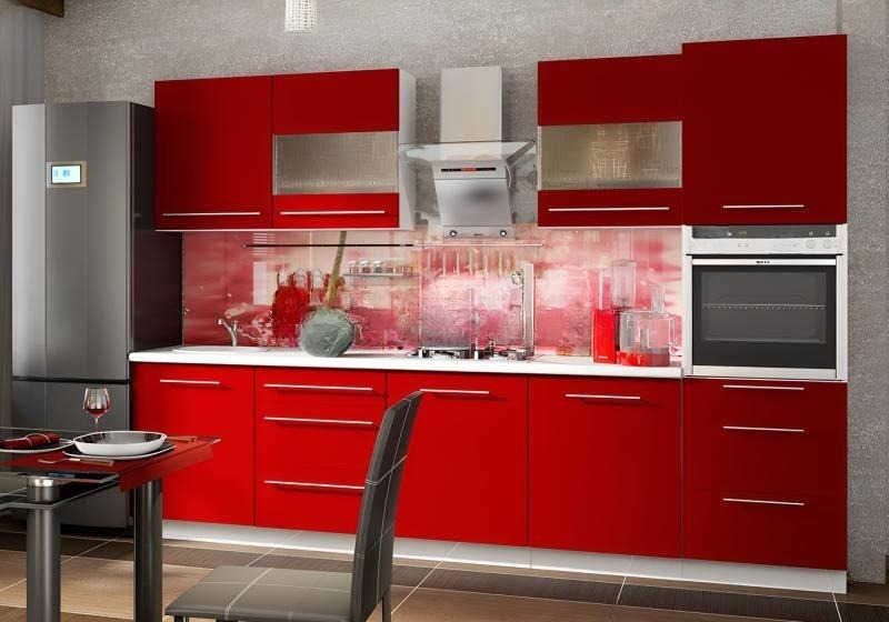 Мини-подборка кухонь в красном цвете