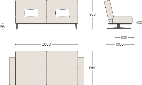 Габариты дивана
