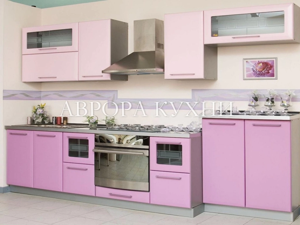 Особенности оформления розовой кухни