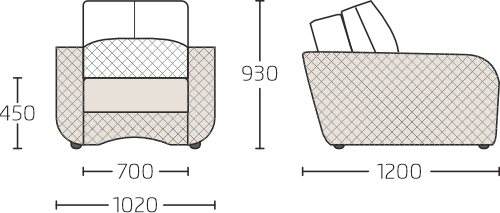Габариты кресла