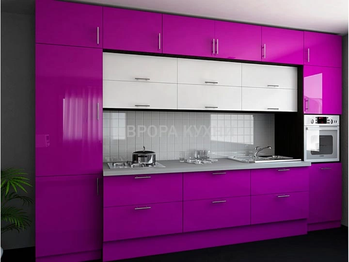 Сочетание розовой кухни с другими оттенками