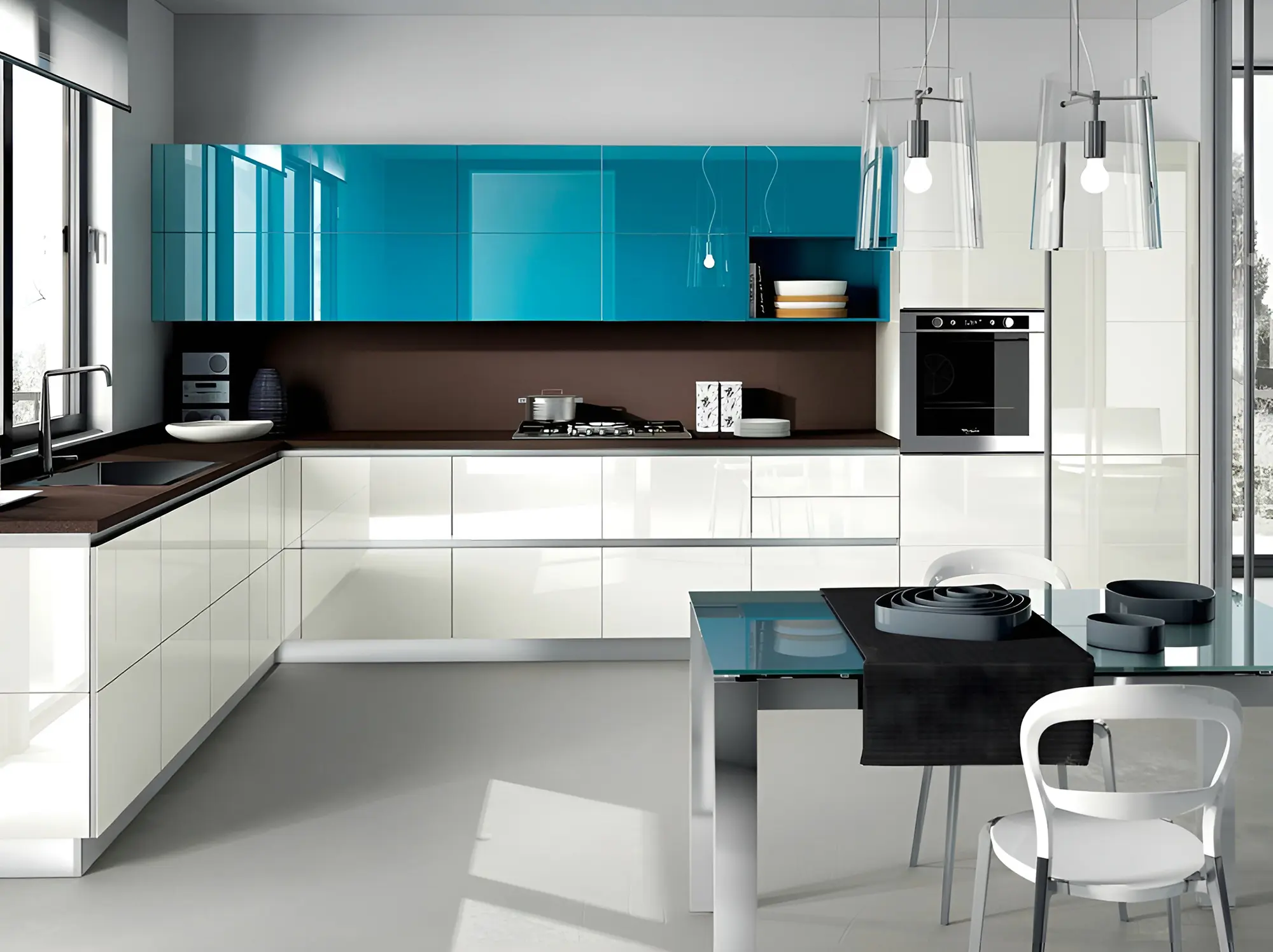 Кухня "Ребекка арт.16" Эмаль глянец