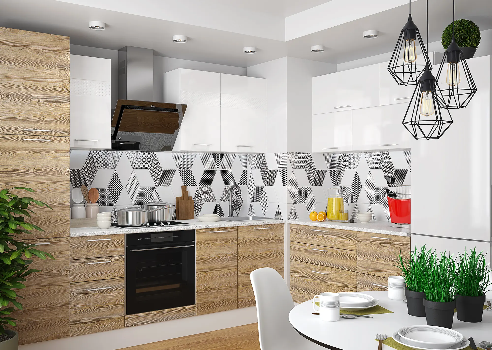 Кухни "Одри арт.10" мдф матовый