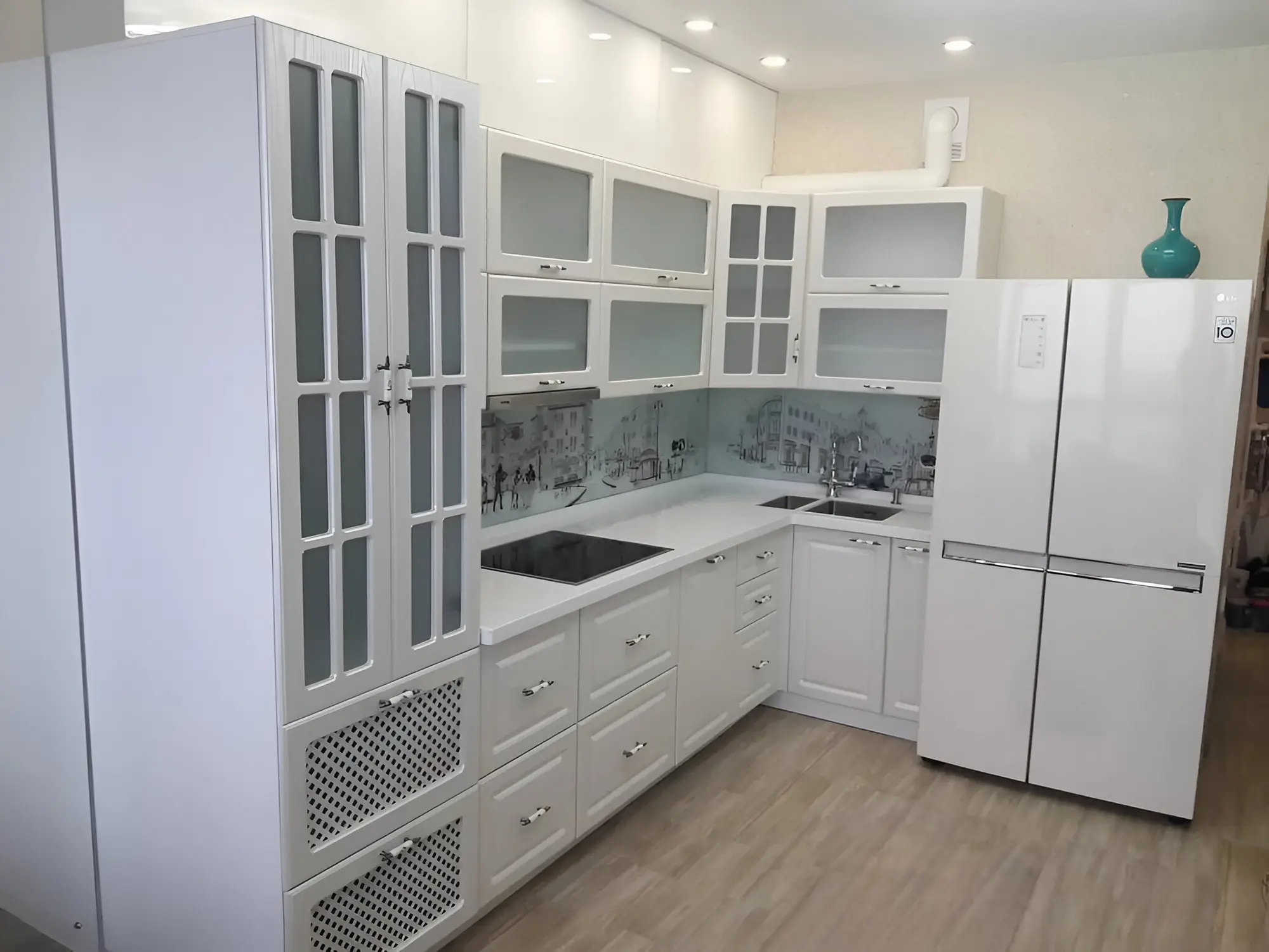 Кухня "Лорен арт.3"  мдф матовый