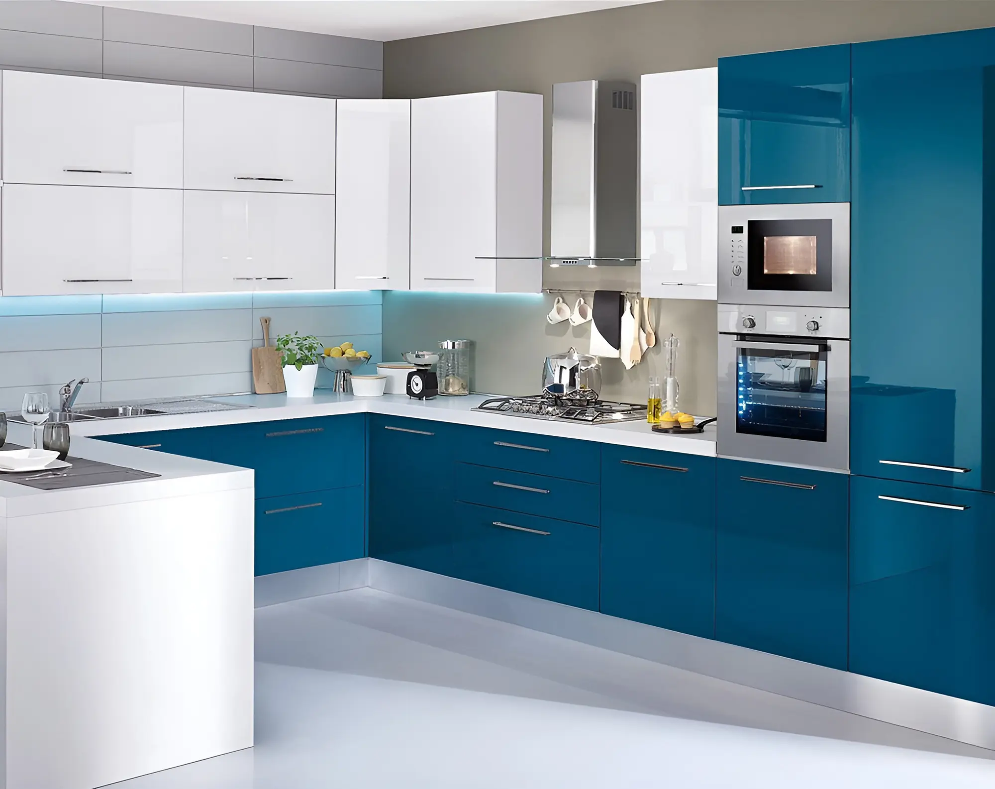 Кухня "Флорентина арт.2" мдф глянец