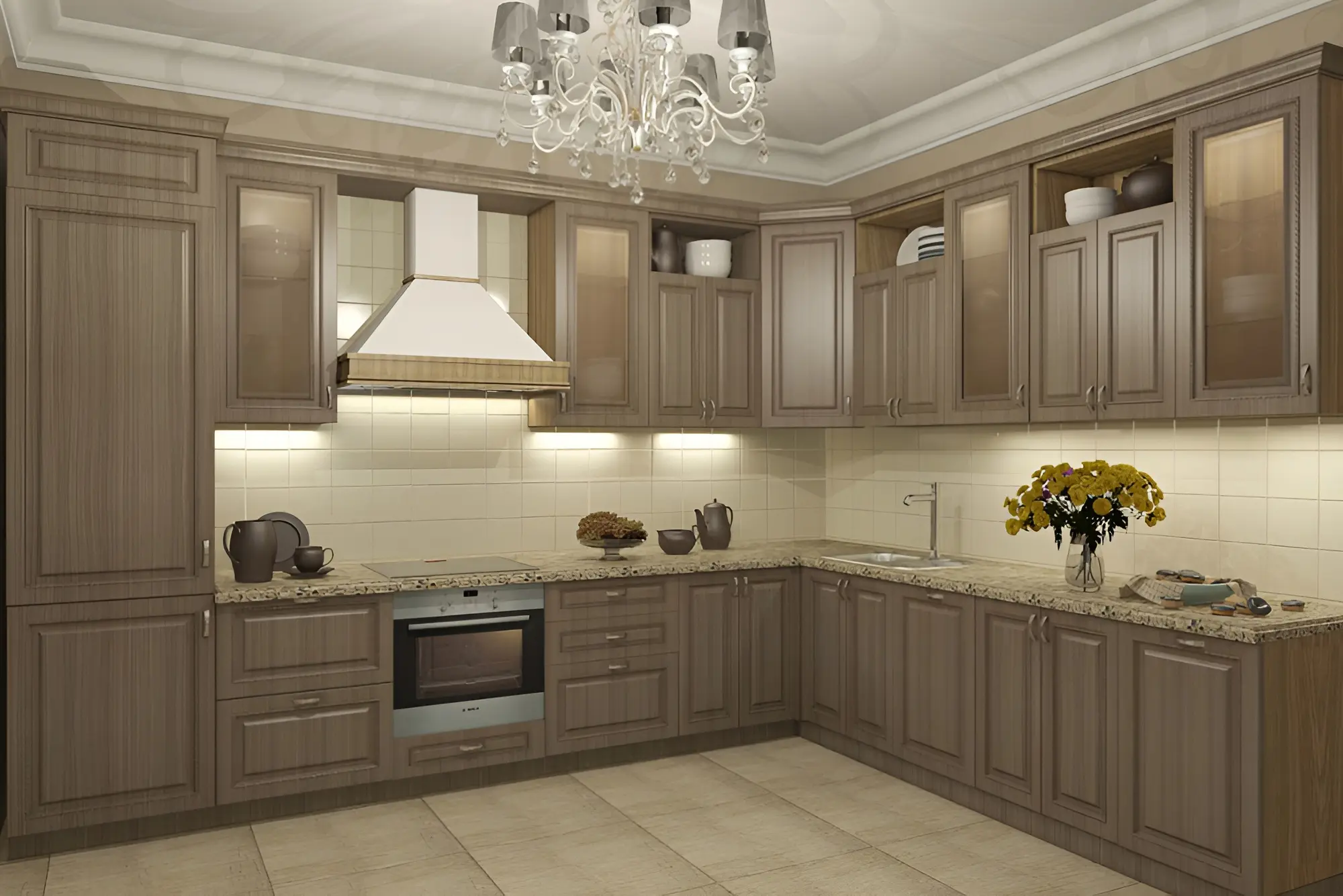 Кухня "Традиция арт.12" мдф