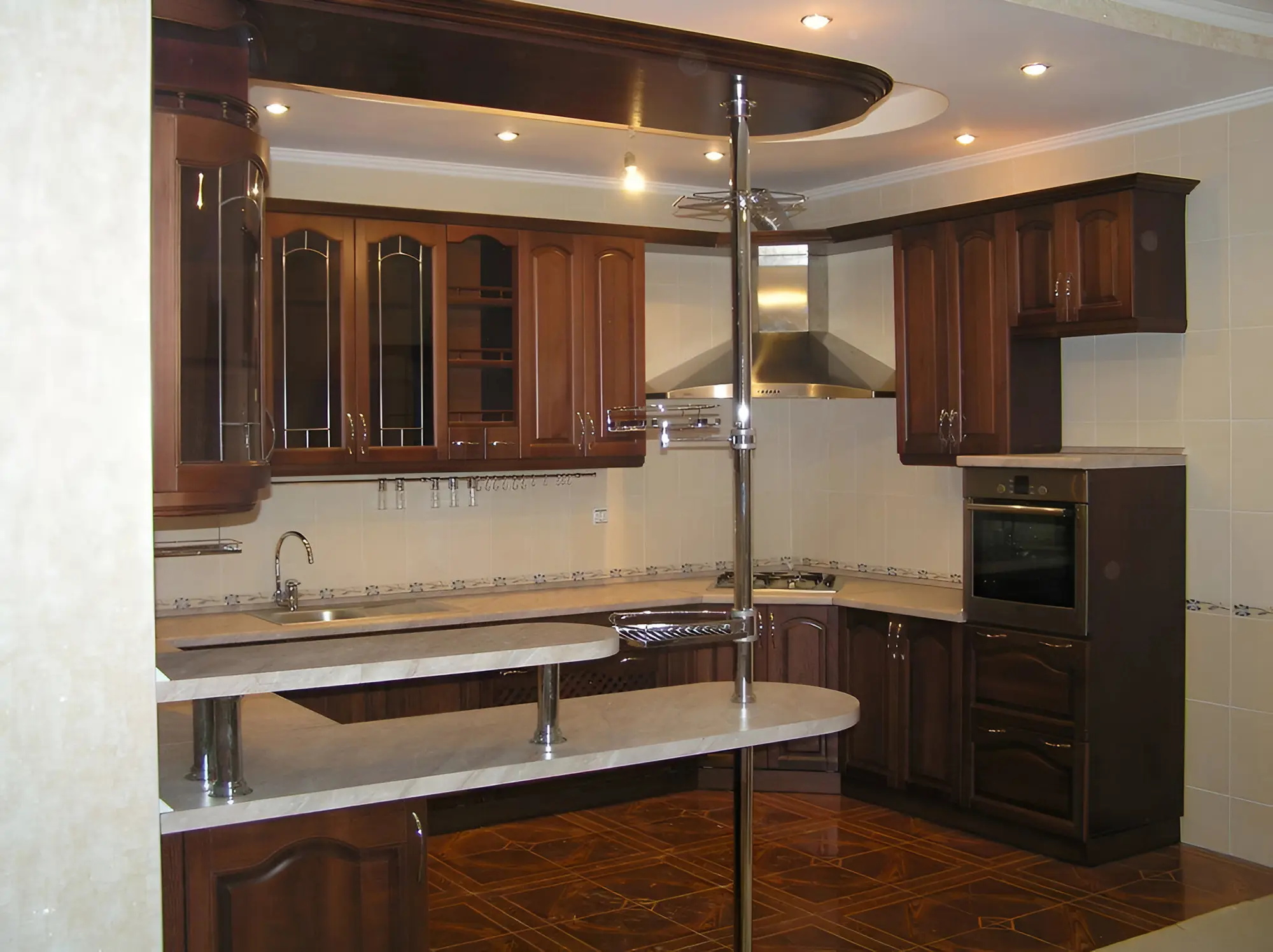 Кухня "Келли арт.6" мдф с патиной