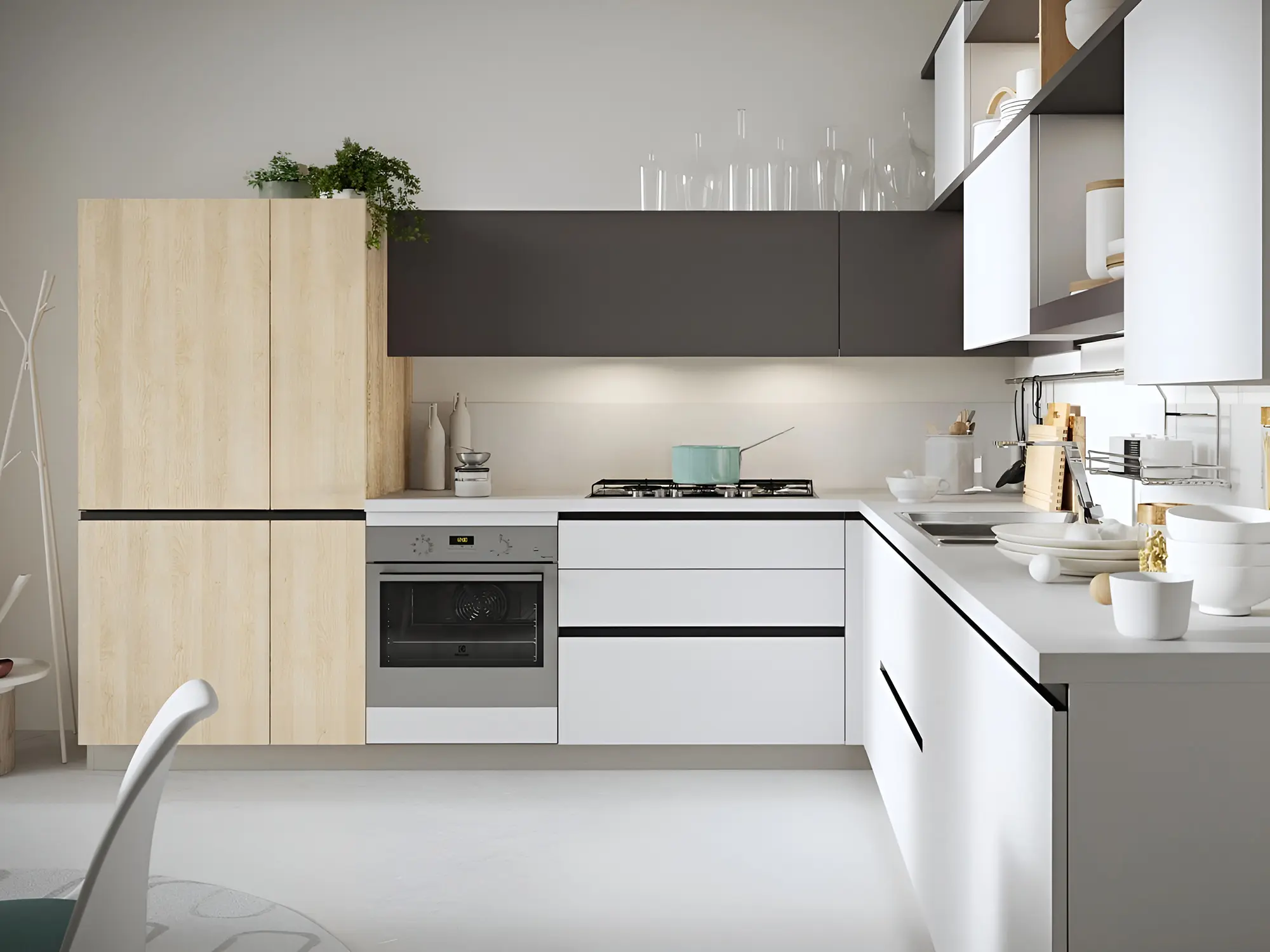 Кухня "Адель арт.33" мдф ручка профиль Gola