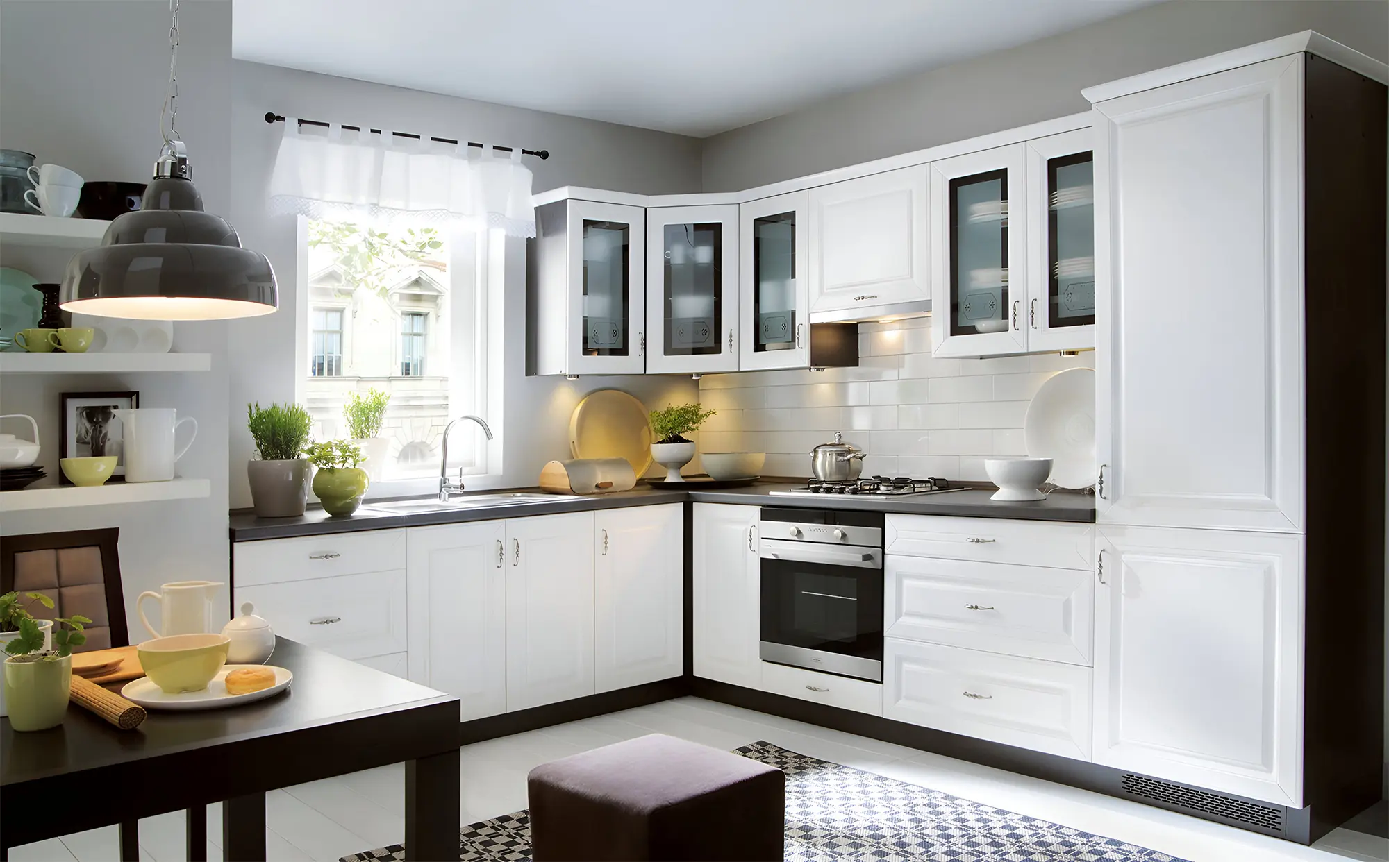 Кухня "Медисон арт.8" мдф матовый