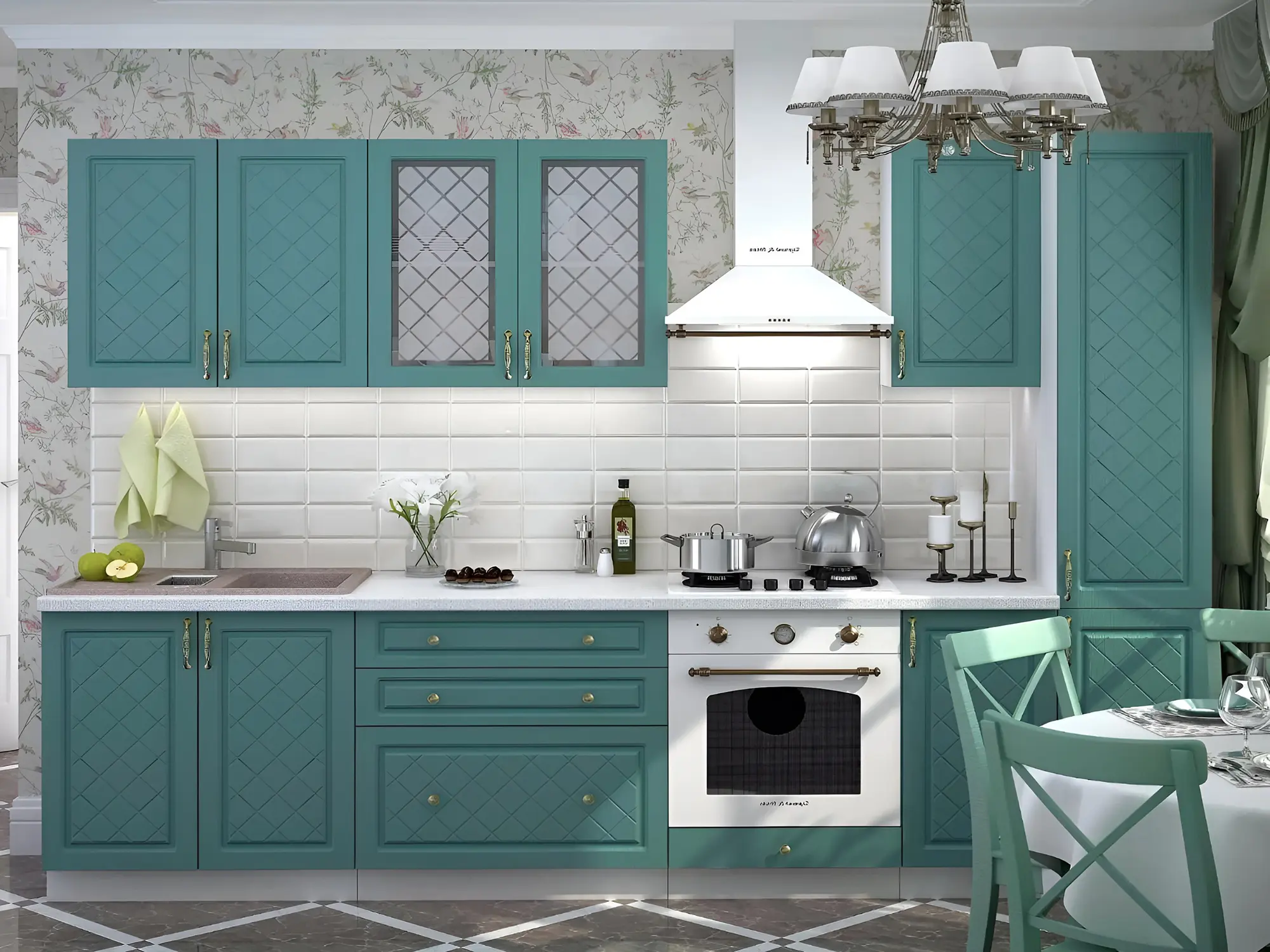 Кухня "Олесия арт.1" мдф суперматовый