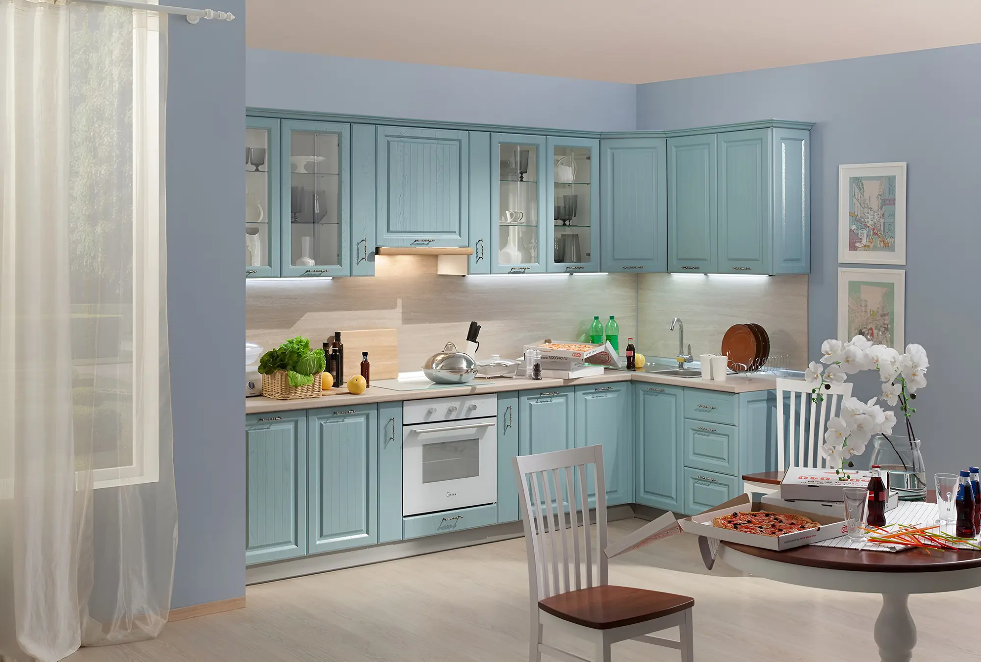 Кухня "Патриция арт.16" Эмаль